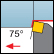 Ext. 90&deg; Square 75&deg; Approach