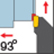 Ext. Tangential 93&deg; Approach