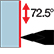 Ext. 35&deg; Diamond 72.5&deg; Axial