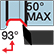 Ext. 35° Diamond 93° Axial