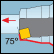Int. Square 75&deg; Approach