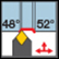 Ext. 80° Diamond 52° Approach