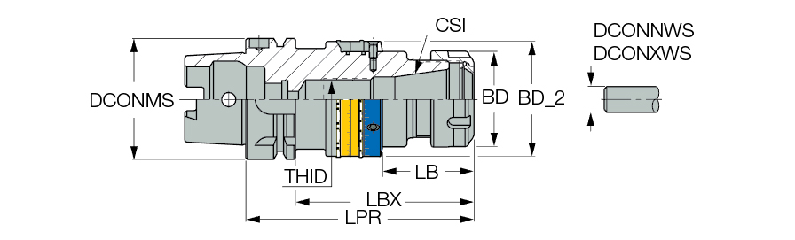 HSK A63 ER25X100 BIN
