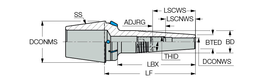 ER32 SRK 1/4X2.500 JET2