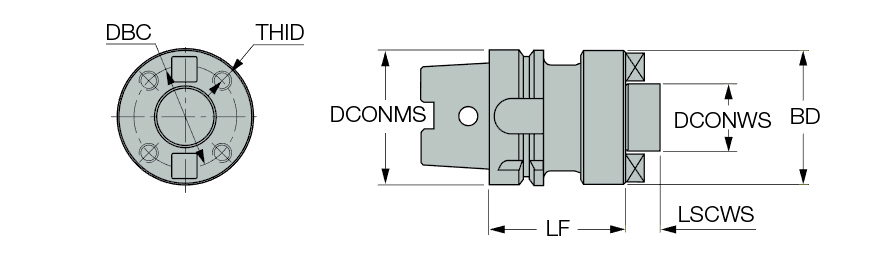 HSK A100 FM 2-1/2X2.875