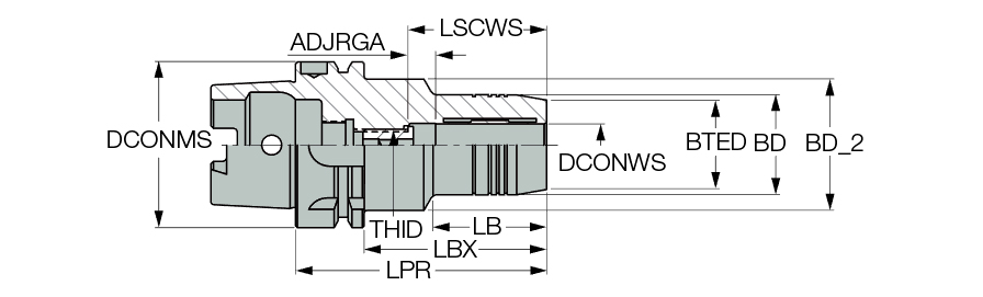 HSK A50 HYDRO 1/4X3.150