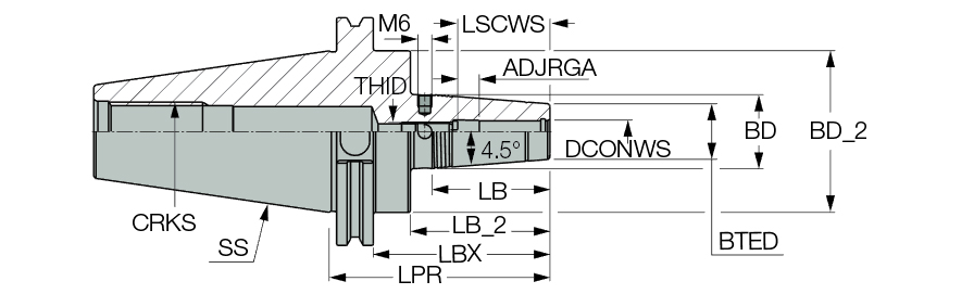 CAT40 SRKIN 3/8X3.750 CX