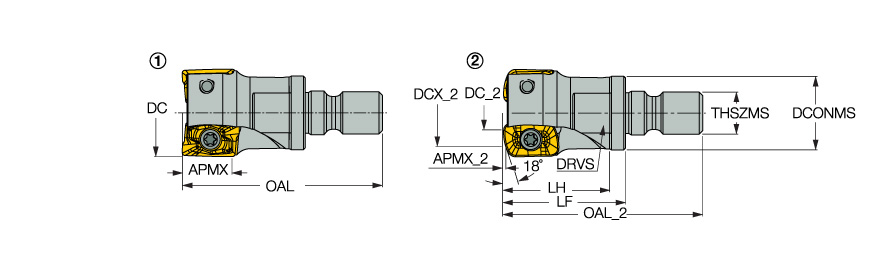 HM90 E90AD D1.25-3-M16JHP