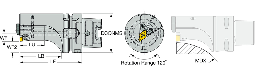 HSK A63WH-SDJCN-13SL-125Y