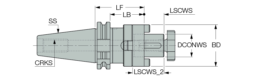 DIN69871 40 SEMC 16X 55