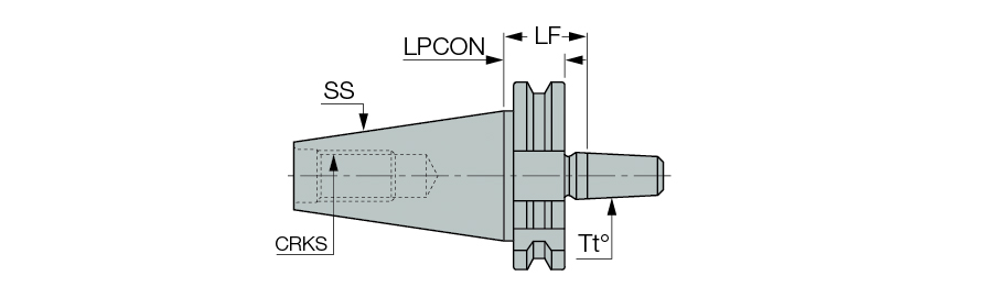 DIN69871&nbsp;40 DC B16X26