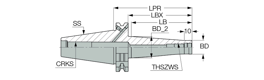 DIN69871 40 ODP16X58