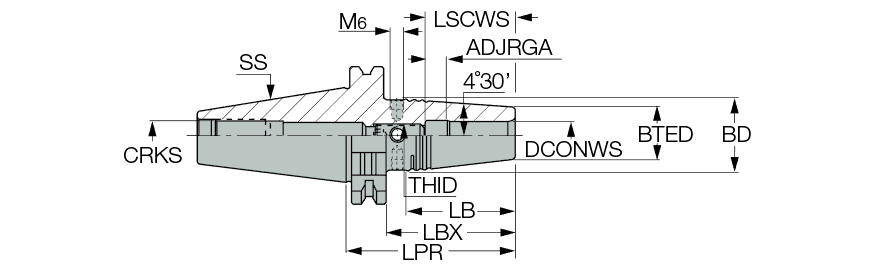 DIN69871 40 SRKIN 8X80