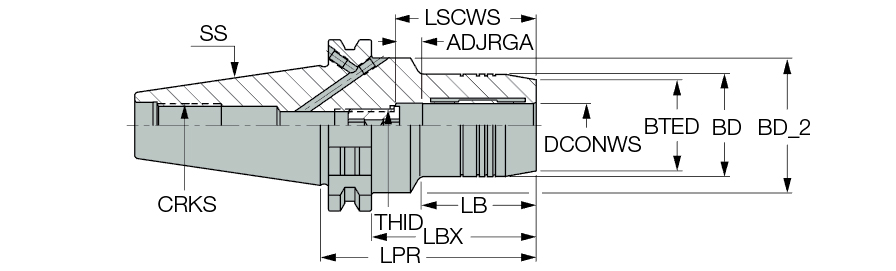 DIN69871 50 HYDRO 6X68