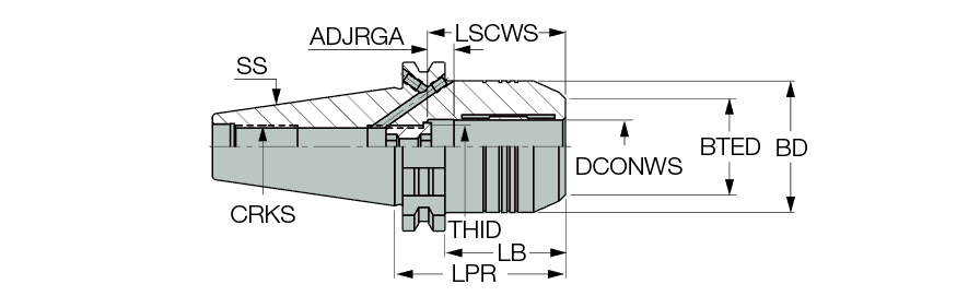 DIN69871 40 HYDRO 20X64.5