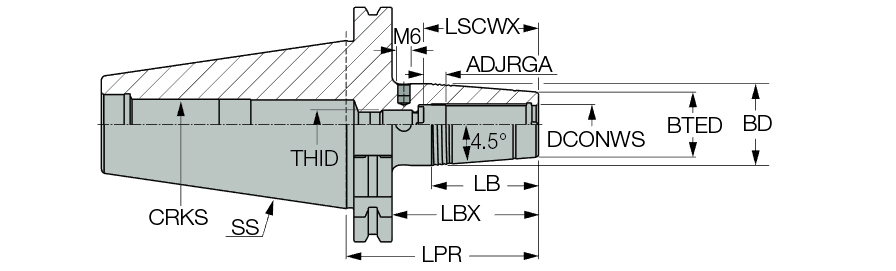 DIN69871 40 SRKIN 8X80 CX