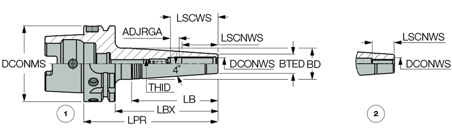 HSK A63 SRK 3X50 CX