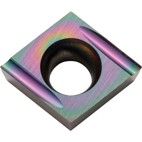 CCET 215013 MF-U PDL025, 0.002″ Corner Radius, 3/32″ Thick, 1/4″ Inscribed Circle, C, Diamond, Turning Indexable Insert