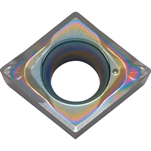 CCGT 3251 AP PDL010, 1/64″ Corner Radius, 5/32″ Thick, 3/8″ Inscribed Circle, C, 80 Degree Diamond, Turning Indexable Insert