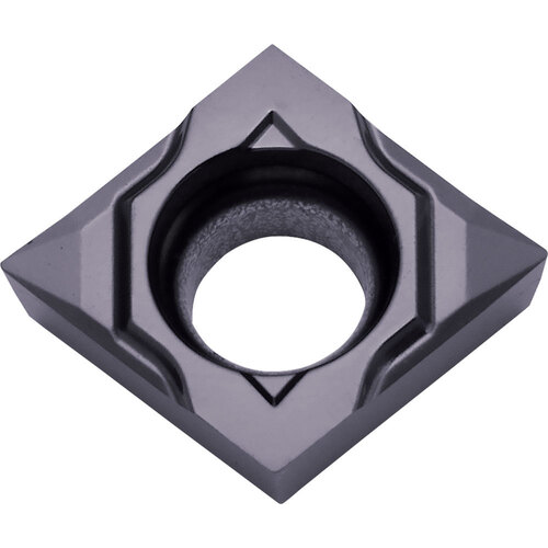 CCGT 32505 MP-CK PR1225, 0.0079″ Corner Radius, 5/32″ Thick, 3/8″ Inscribed Circle, MEGACOAT, Diamond, Turning Indexable Insert