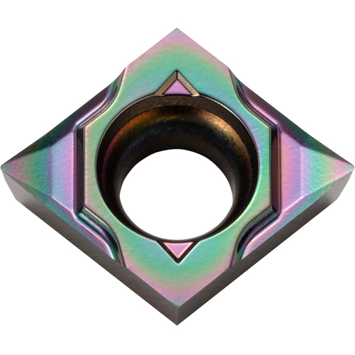 CCGT 21502 MP-CK PDL025, 0.0039″ Corner Radius, 3/32″ Thick, 1/4″ Inscribed Circle, C, Diamond, Turning Indexable Insert