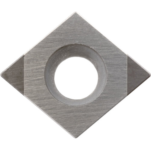 CCMW 32505 ME KBN525, 0.0079″ Corner Radius, 5/32″ Thick, 3/8″ Inscribed Circle, Diamond, Turning Indexable Insert