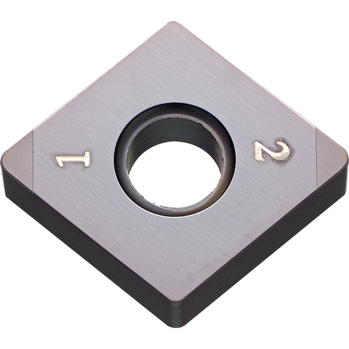 CNGA 433 ME4 KBN05M, 3/64″ Corner Radius, 3/16″ Thick, 1/2″ Inscribed Circle, MEGACOAT, Diamond, Turning Indexable Insert