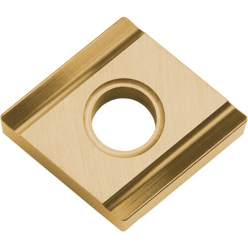 CNGG 432 PV720, 1/32″ Corner Radius, 3/16″ Thick, 1/2″ Inscribed Circle, TiCN (MEGACOAT NANO), 80 Degree Diamond, Turning Indexable Insert