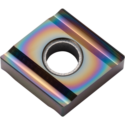 CNGG 432 A3 PDL010, 1/32″ Corner Radius, 3/16″ Thick, 1/2″ Inscribed Circle, C, 80 Degree Diamond, Turning Indexable Insert