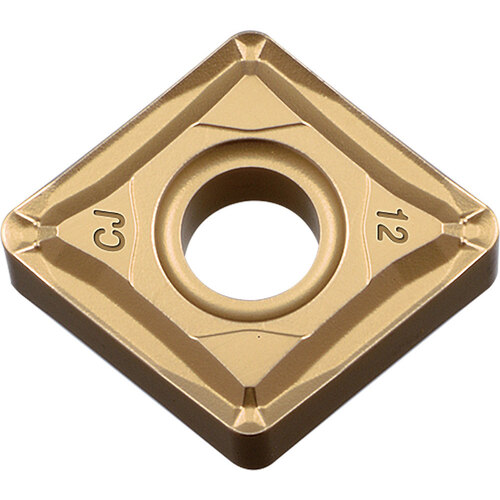 CNMG 432 CJ CA510, 1/32″ Corner Radius, 3/16″ Thick, 1/2″ Inscribed Circle, TiCnulll2O3/TiN, Diamond, Turning Indexable Insert