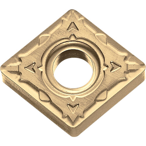 CNMG 431 WP CA530, 1/64″ Corner Radius, 3/16″ Thick, 1/2″ Inscribed Circle, TiCl2O3/TiN, 80 Degree Diamond, Turning Indexable Insert