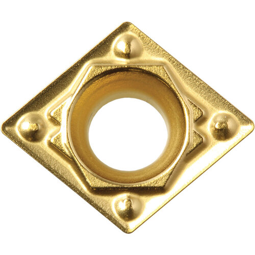 CPMH 25152 HQ CA025P, 1/32″ Corner Radius, 3/32″ Thick, 5/16″ Inscribed Circle, TiCl2O3/TiN, 80 Degree Diamond, Turning Indexable Insert