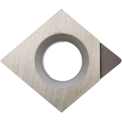 CPMH 321 NE KPD001, 1/64″ Corner Radius, 1/8″ Thick, 3/8″ Inscribed Circle, Diamond, Turning Indexable Insert