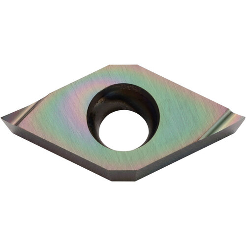 DCET 2151 F PDL010, 1/64″ Corner Radius, 3/32″ Thick, 1/4″ Inscribed Circle, C, 55 Degree Diamond, Turning Indexable Insert