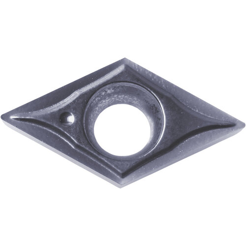DCGT 32502 GQ PR1705, 0.004″ Corner Radius, 5/32″ Thick, 3/8″ Inscribed Circle, MEGACOAT NANO PLUS, 55 Degree Diamond, Turning Indexable Insert