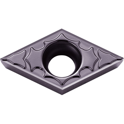 DCGT 32505 MP-CF PR1535, 0.0079″ Corner Radius, 5/32″ Thick, 3/8″ Inscribed Circle, MEGACOAT NANO, Diamond, Turning Indexable Insert