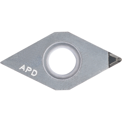 DCMT 3252 AP KPD001, 1/32″ Corner Radius, 5/32″ Thick, 3/8″ Inscribed Circle, 55 Degree Diamond, Turning Indexable Insert