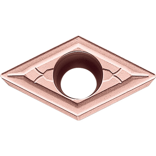 DCMT 2152 GK CA320, 1/32″ Corner Radius, 3/32″ Thick, 1/4″ Inscribed Circle, TiCnulll2O3/Ti, Diamond, Turning Indexable Insert