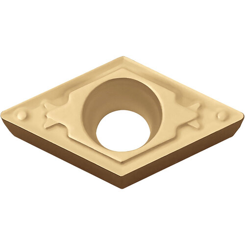 DCMT 21505 HQ CA515, 0.0079″ Corner Radius, 3/32″ Thick, 1/4″ Inscribed Circle, TiCnulll2O3/TiN, Diamond, Turning Indexable Insert