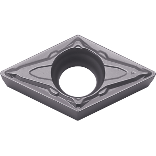 DCMT 32505 PP PR1535, 0.008″ Corner Radius, 5/32″ Thick, 3/8″ Inscribed Circle, MEGACOAT NANO, 55 Degree Diamond, Turning Indexable Insert
