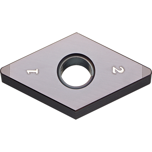 DNGA 431 MEH KBN05M, 1/64″ Corner Radius, 3/16″ Thick, 1/2″ Inscribed Circle, MEGACOAT, Diamond, Turning Indexable Insert