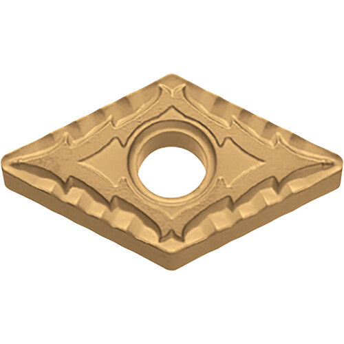 DNMG 433 CQ CA510, 3/64″ Corner Radius, 3/16″ Thick, 1/2″ Inscribed Circle, TiCnulll2O3/TiN, Diamond, Turning Indexable Insert