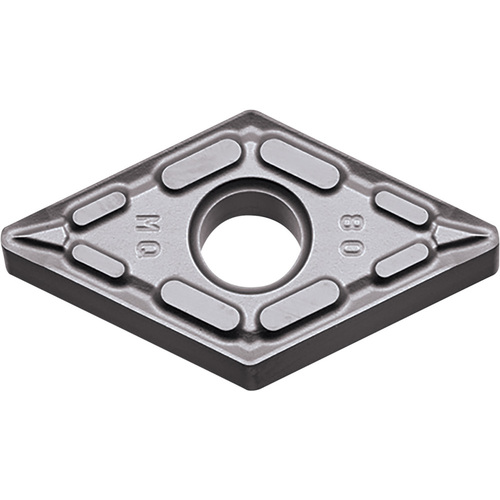 DNMG 431 MQ PR005S, 1/64″ Corner Radius, 3/16″ Thick, 1/2″ Inscribed Circle, MEGACOAT HARD, Diamond, Turning Indexable Insert