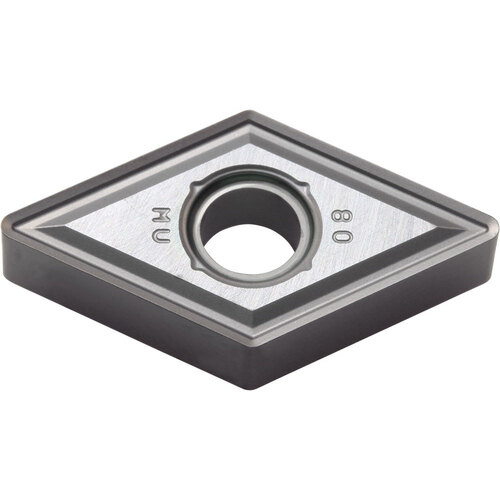 DNMG 431 MU PR015S, 1/64″ Corner Radius, 3/16″ Thick, 1/2″ Inscribed Circle, MEGACOAT HARD, Diamond, Turning Indexable Insert