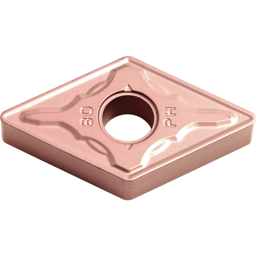 DNMG 442 PH CA320, 1/32″ Corner Radius, 1/4″ Thick, 1/2″ Inscribed Circle, TiCnulll2O3/Ti, Diamond, Turning Indexable Insert