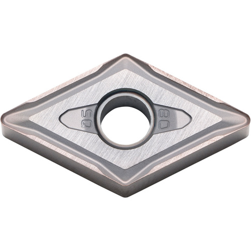 DNMG 431 SQ PR015S, 1/64″ Corner Radius, 3/16″ Thick, 1/2″ Inscribed Circle, MEGACOAT HARD, Diamond, Turning Indexable Insert