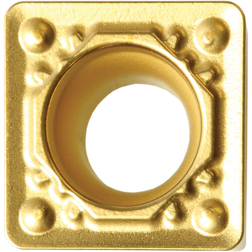 SCMT 3252 HQ CA515, 1/32″ Corner Radius, 5/32″ Thick, 3/8″ Inscribed Circle, TiCnulll2O3/TiN, Square, Turning Indexable Insert