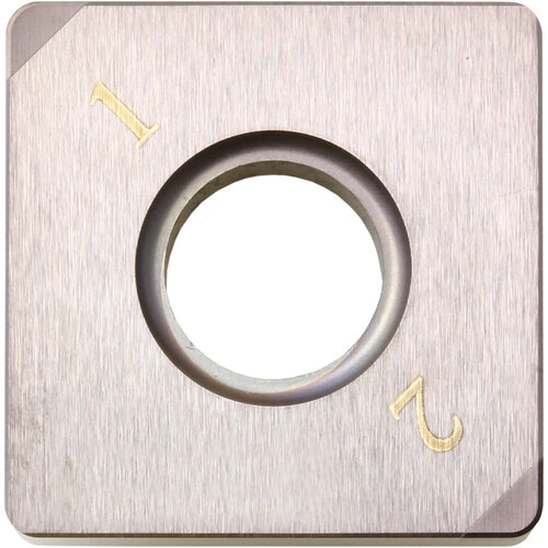 SNGA 432 ME KBN05M, 1/32″ Corner Radius, 3/16″ Thick, 1/2″ Inscribed Circle, MEGACOAT, Square, Turning Indexable Insert