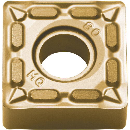 SNMG 432 MQ CA6515, 1/32″ Corner Radius, 3/16″ Thick, 1/2″ Inscribed Circle, TiCnulll2O3/TiN, Square, Turning Indexable Insert