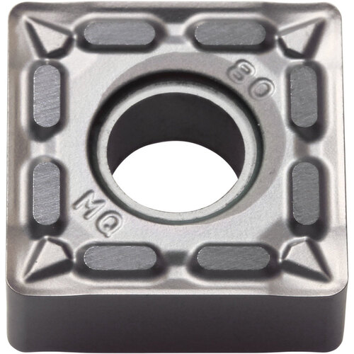 SNMG 432 MQ PR005S, 1/32″ Corner Radius, 3/16″ Thick, 1/2″ Inscribed Circle, MEGACOAT HARD, Square, Turning Indexable Insert